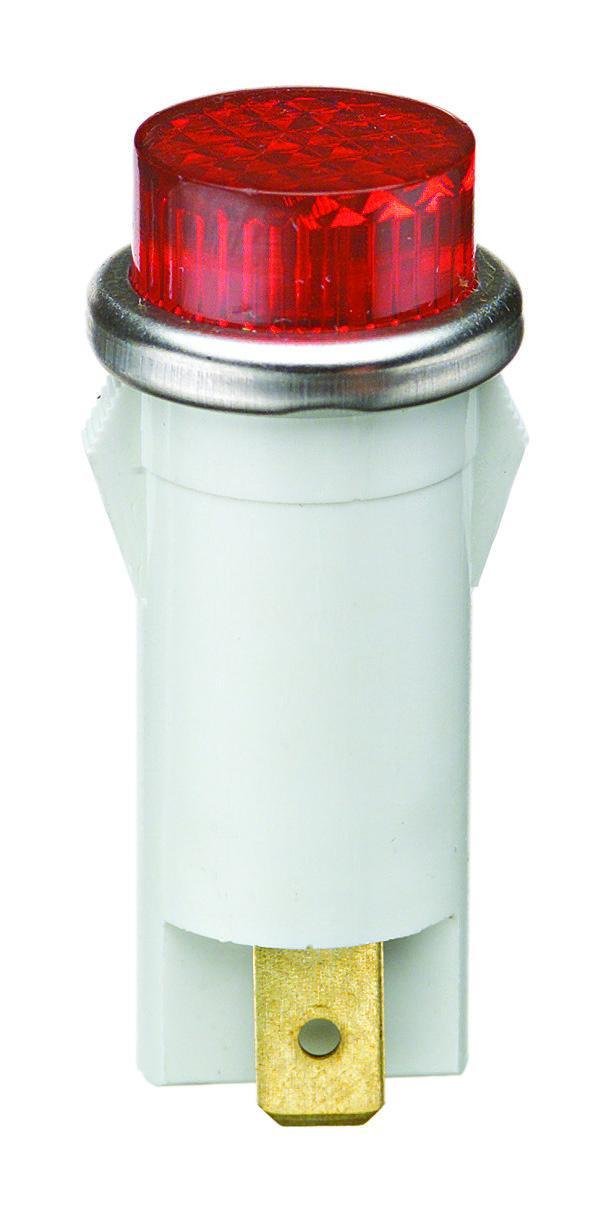 776111 - Indicator Light, Red, 28V, Raised