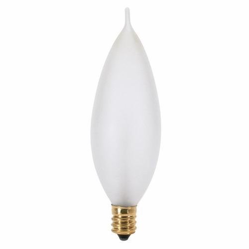 S3263 - 60 Watt CA10 Incandescent - Frost - 1500 Average rated hours - 640 Lumens - Candelabra base - 120 Volt
