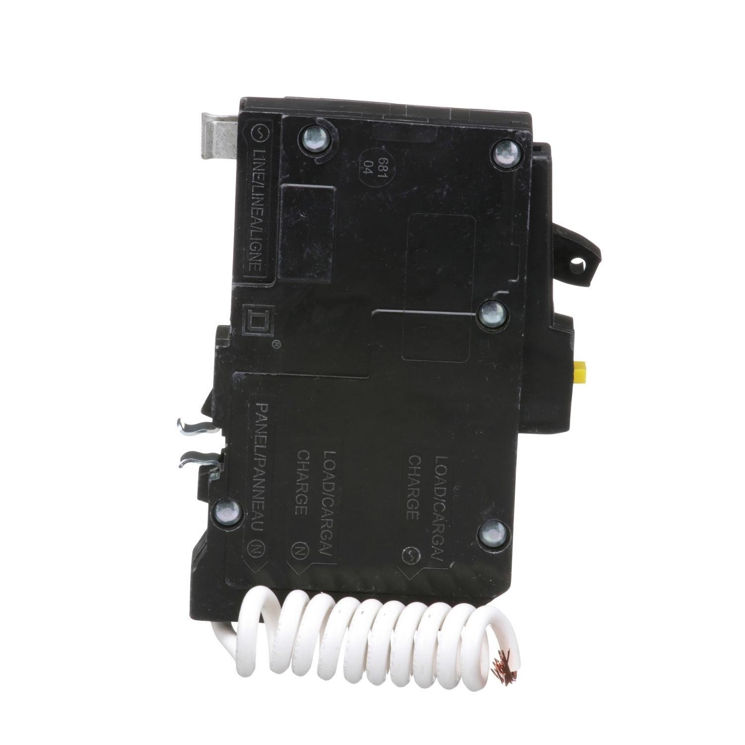 QO120GFI - [TAA] Mini circuit breaker, QO, 20A, 1 pole, 120VAC, 10kA, plug in, 6mA grd fault A, pigtail