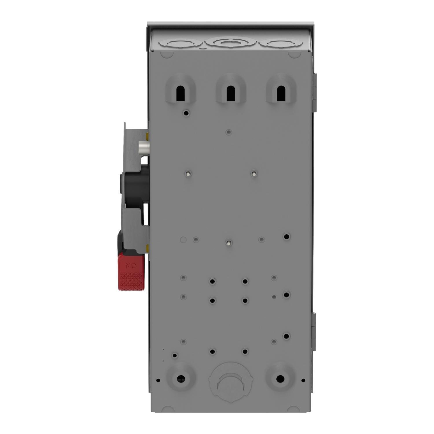 Picture of VH321N - Safety switch, VisiPacT, heavy duty, fused, viewing window, NEMA 1, 240V, 30A, 3 pole, neutral installed