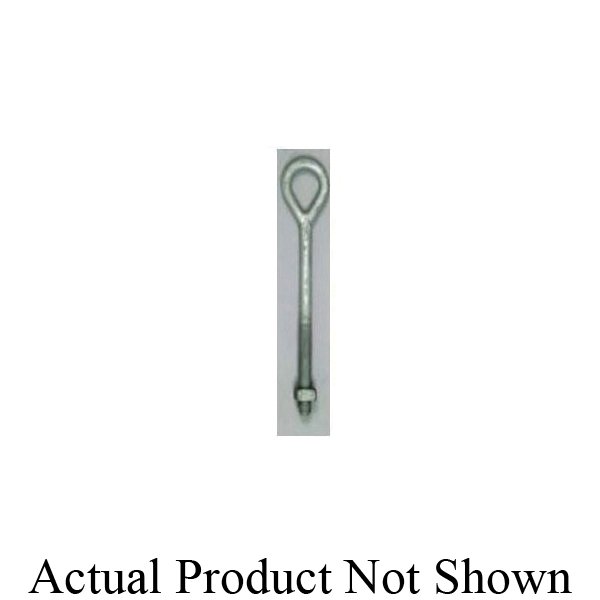 MW9412 - 5/8" X 12" Oval Eye Bolt with Nut HDG