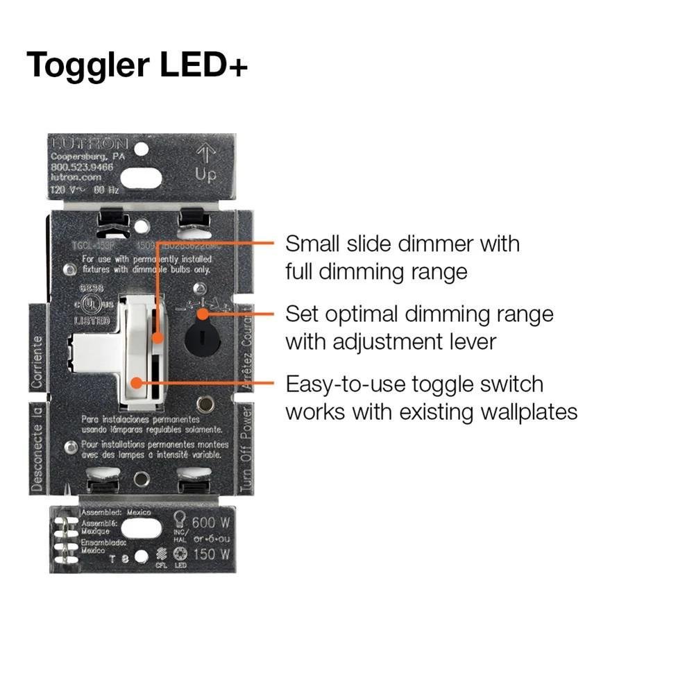 Picture of AYCL-153P-WH - Ariadni Dimmer Switch, White