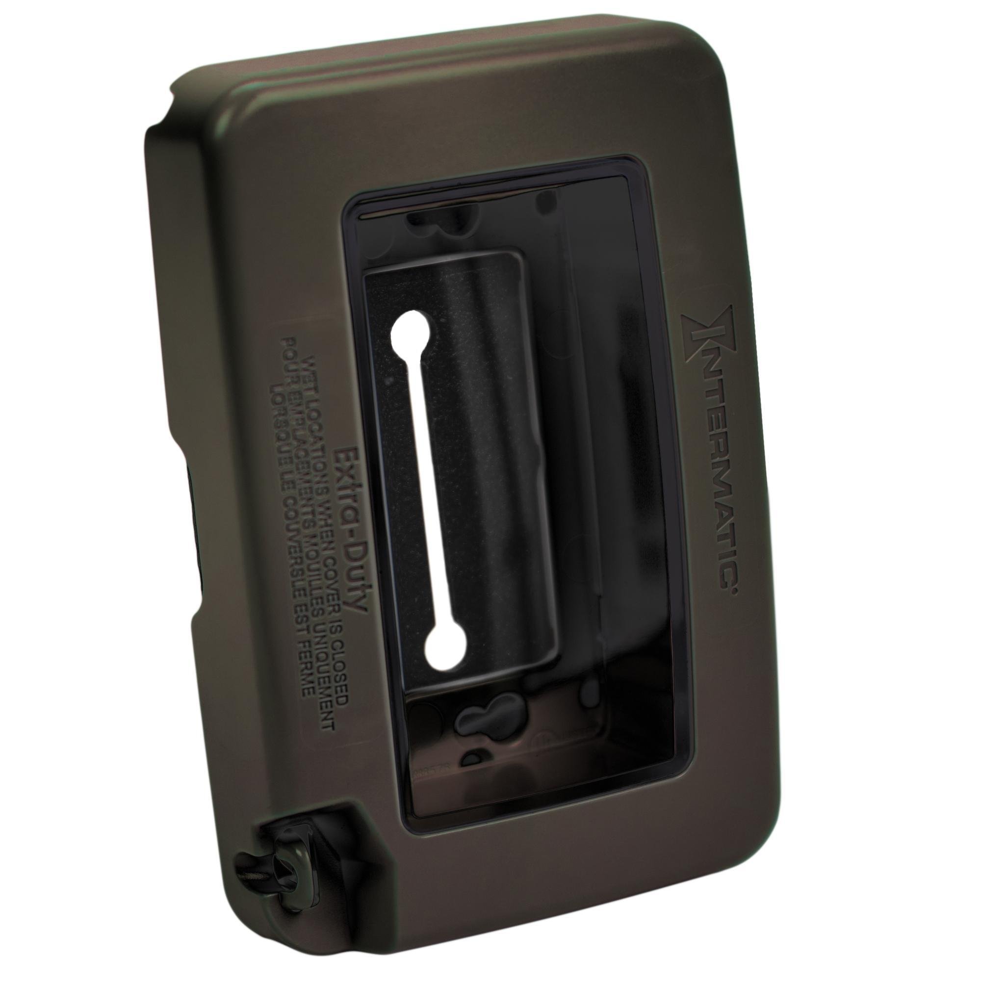 WP7000BR - Low-Profile Extra-Duty Plastic In-Use Weatherproof Cover, Single-Gang, Vrt/Hrz, Bronze
