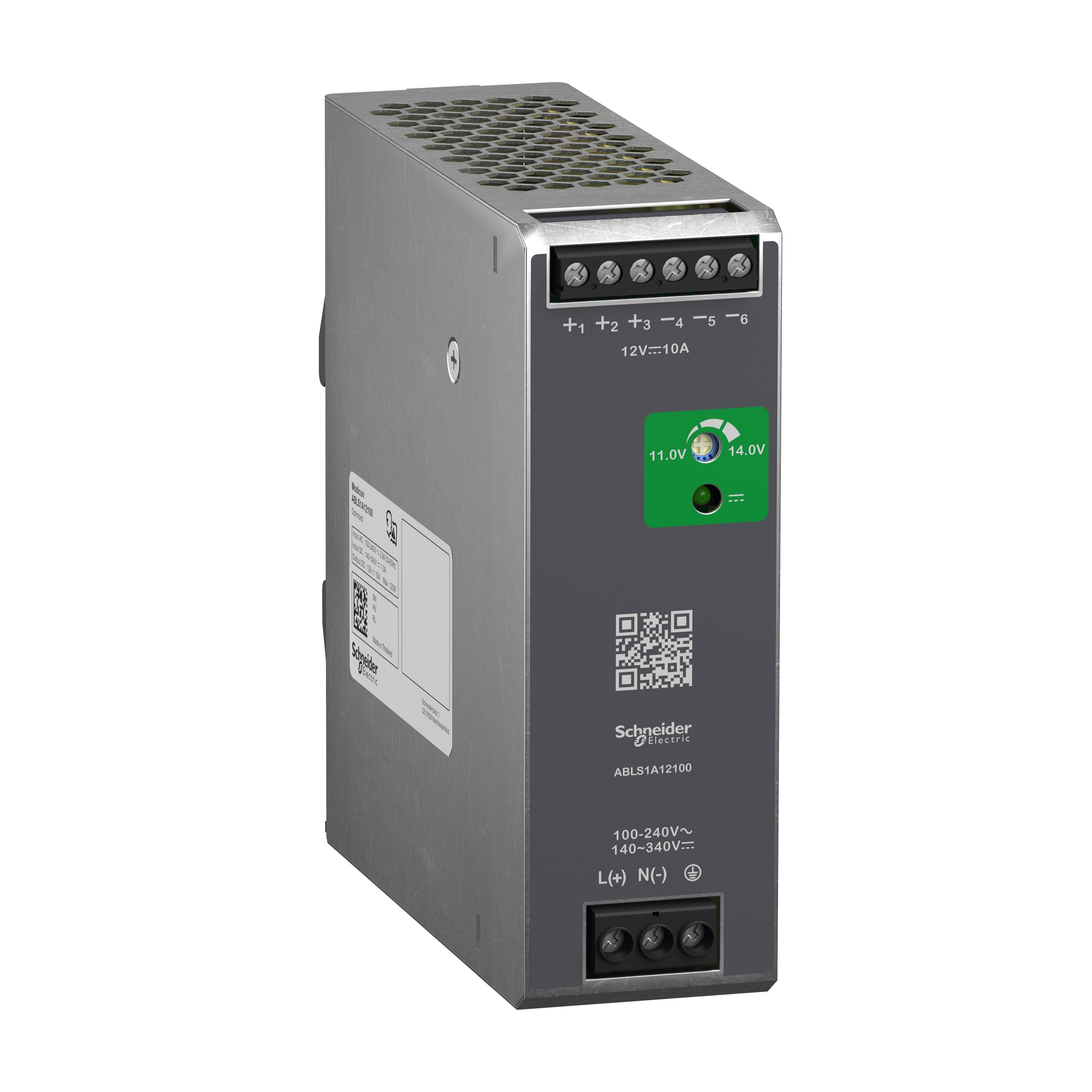 ABLS1A12100 - Regulated Power Supply, 100 to 240V AC, 12V, 10A, single phase, Optimized