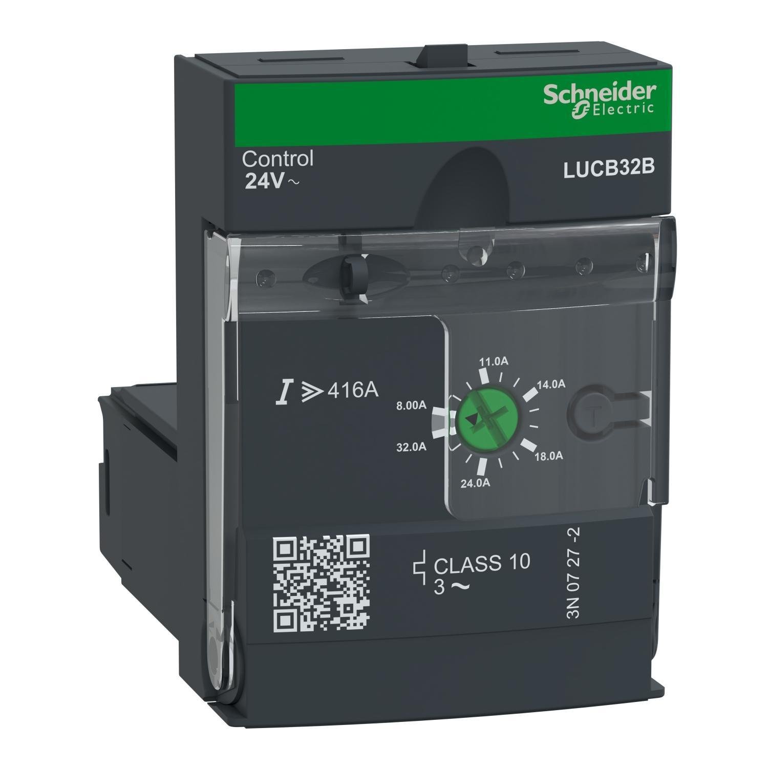 LUCB32B - Advanced control unit, TeSys Ultra, 8A to 32A, 3P motors, protection & diagnostic, class 10, coil 24VAC