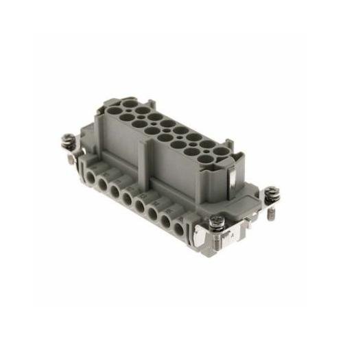 CNEF-16T - Standard, CNE series, Female Rectangular Insert, size 77.27, 16 pin, 16 amp, Screw