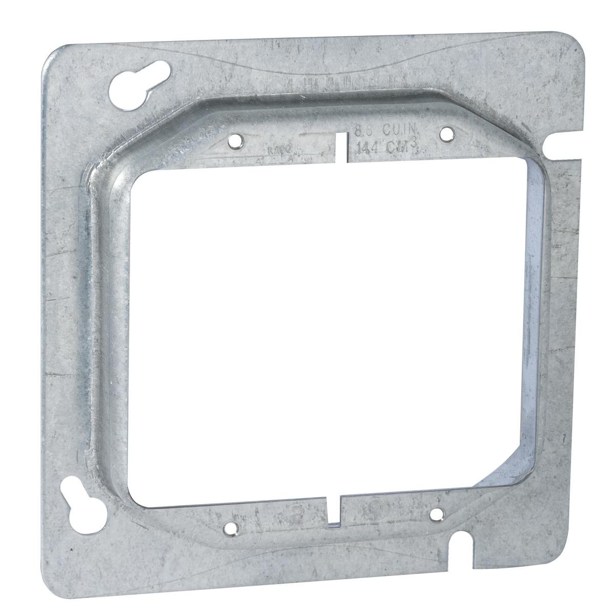 840 - 4-11/16 in. Square Cover, 2-Device, 3/4 in. Raised