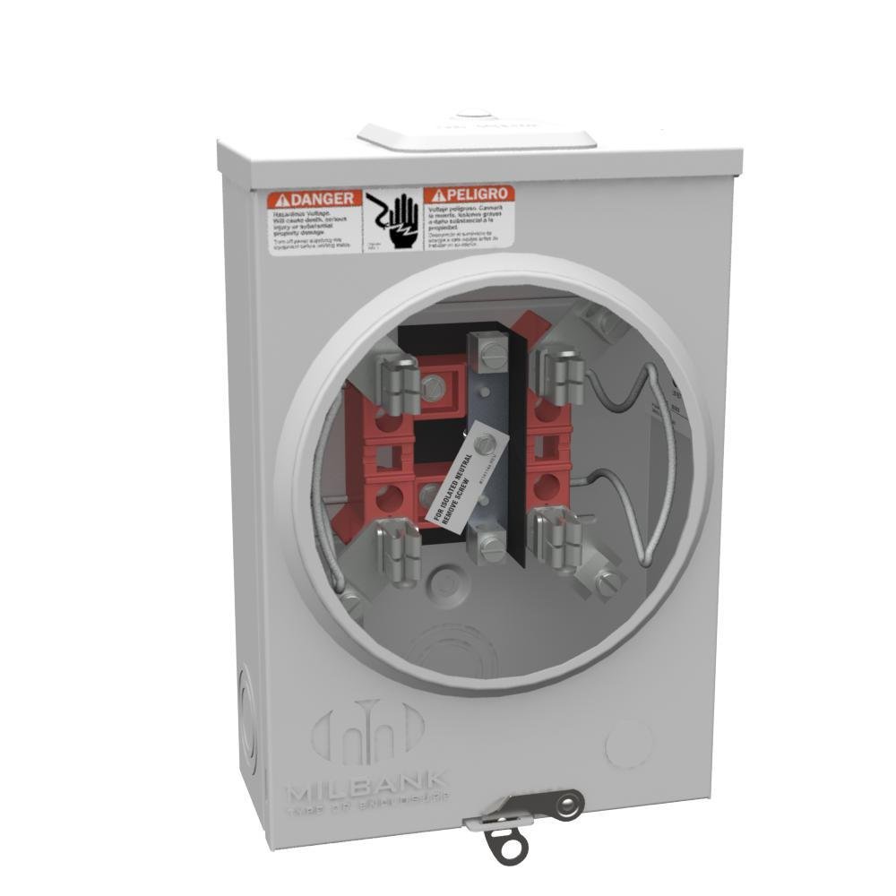 Picture of U5934-XL-BLG - 4 Terminal Ringless Small Closing Plate 7-8 In Barrel Lock Ground With Bracket Provision