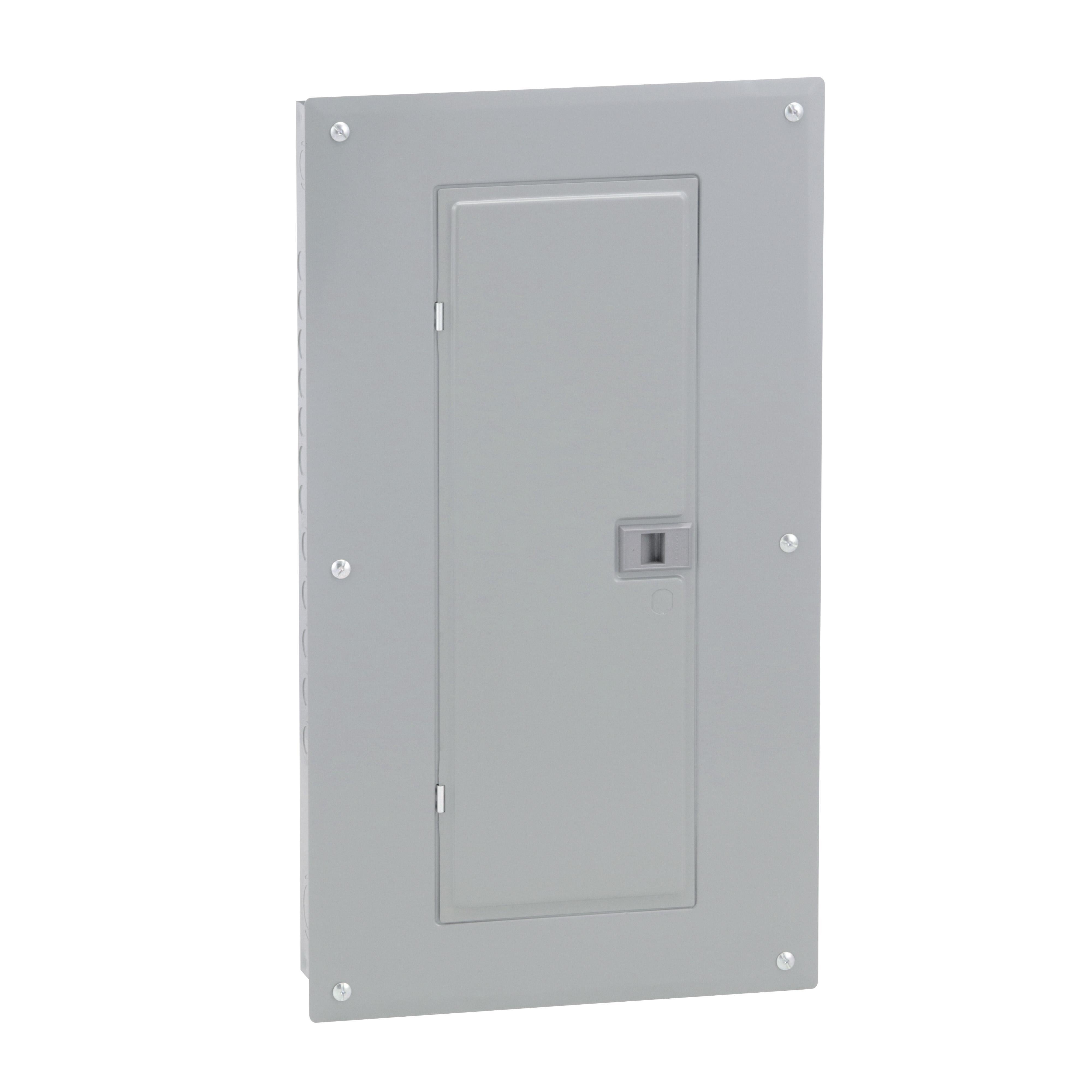 Picture of HOM2448L125PGC - Load center, Homeline, 1 phase, 24 spaces, 48 circuits, 125A convertible main lugs, PoN, NEMA1, gnd bar, combo cover