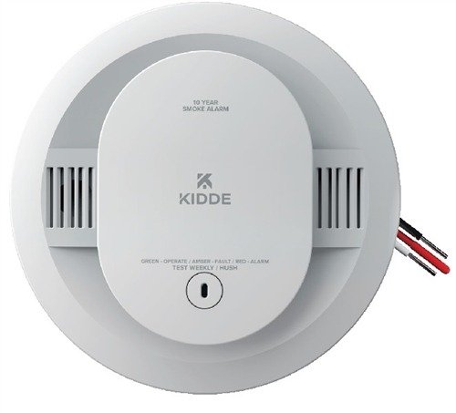 Kidde Firex 21033087 SMAC10YFEX Smoke Alarm, Hardwired W/ 10-Year Backup Battery