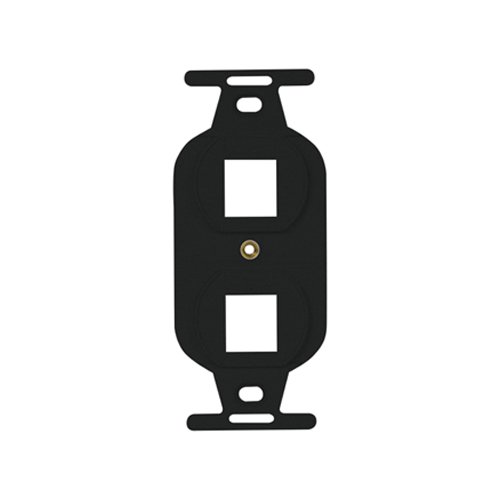 WP1062-BK - 2 Port Keystone Duplex Type-106 Wall Strap, Black WP1062-BK