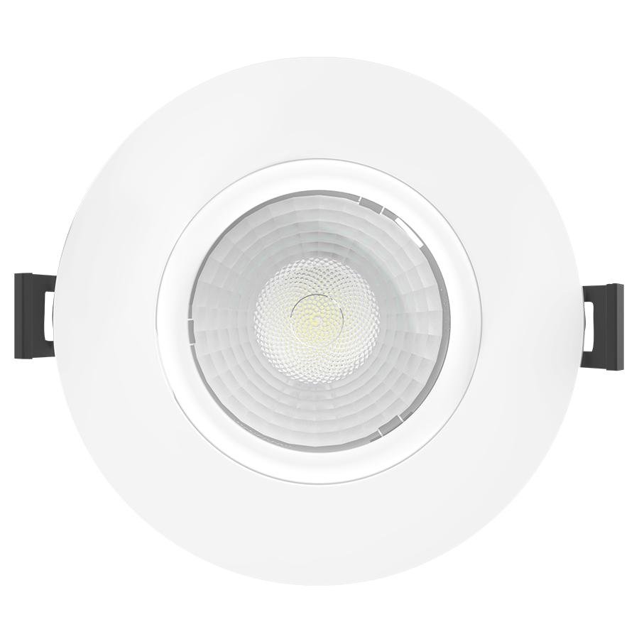 G4 - 4" GIMBAL 15W 1050LM 90 CRI 5CCT TRIAC 120V 38DEG ROUND WHITE SMOOTH