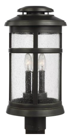 OL14307ANBZ - Newport 3-Light Outdoor Post Lantern in Antique Bronze