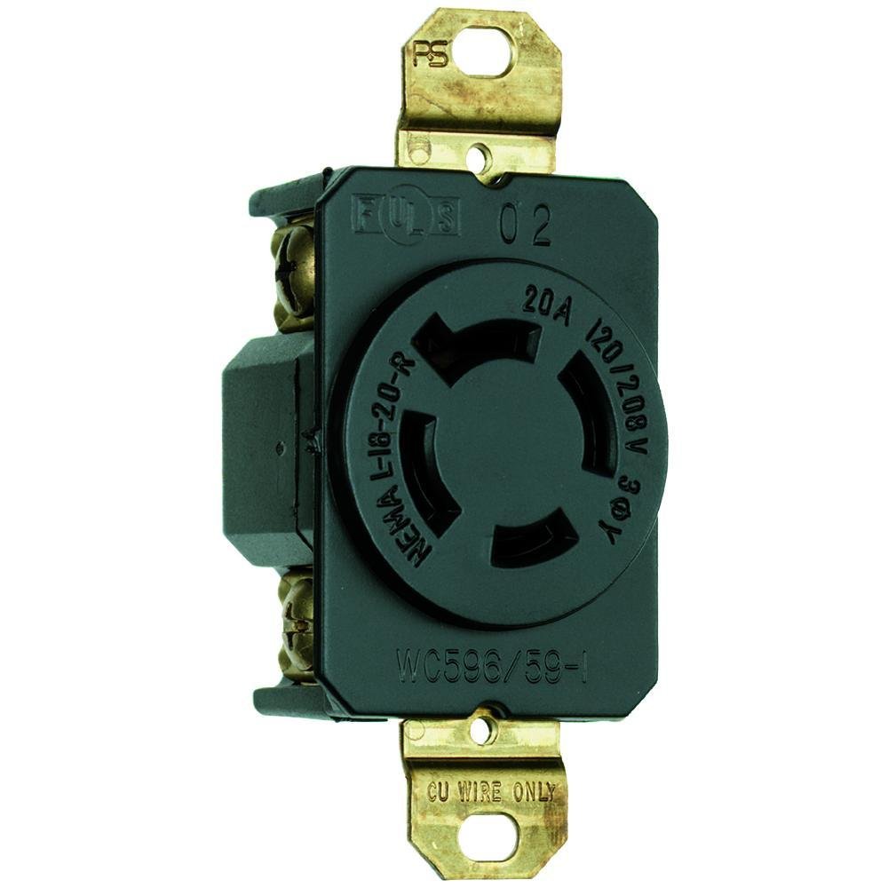 20A NEMA L1820 Single Receptacle