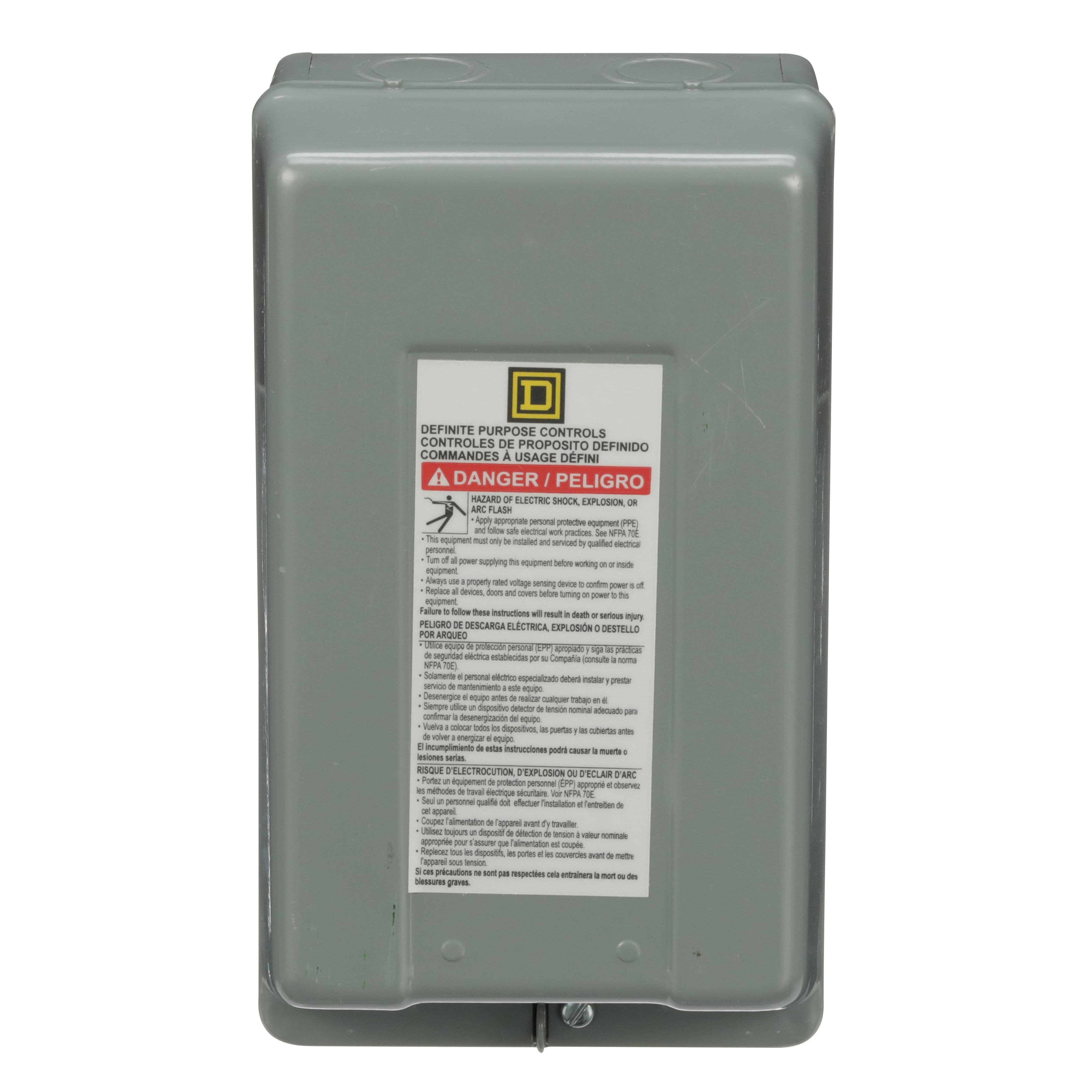 Picture of 9991DPG1 - Contactor, Definite Purpose, enclosure, for 8910DP/DPA 20A to 40A contactors, NEMA 1