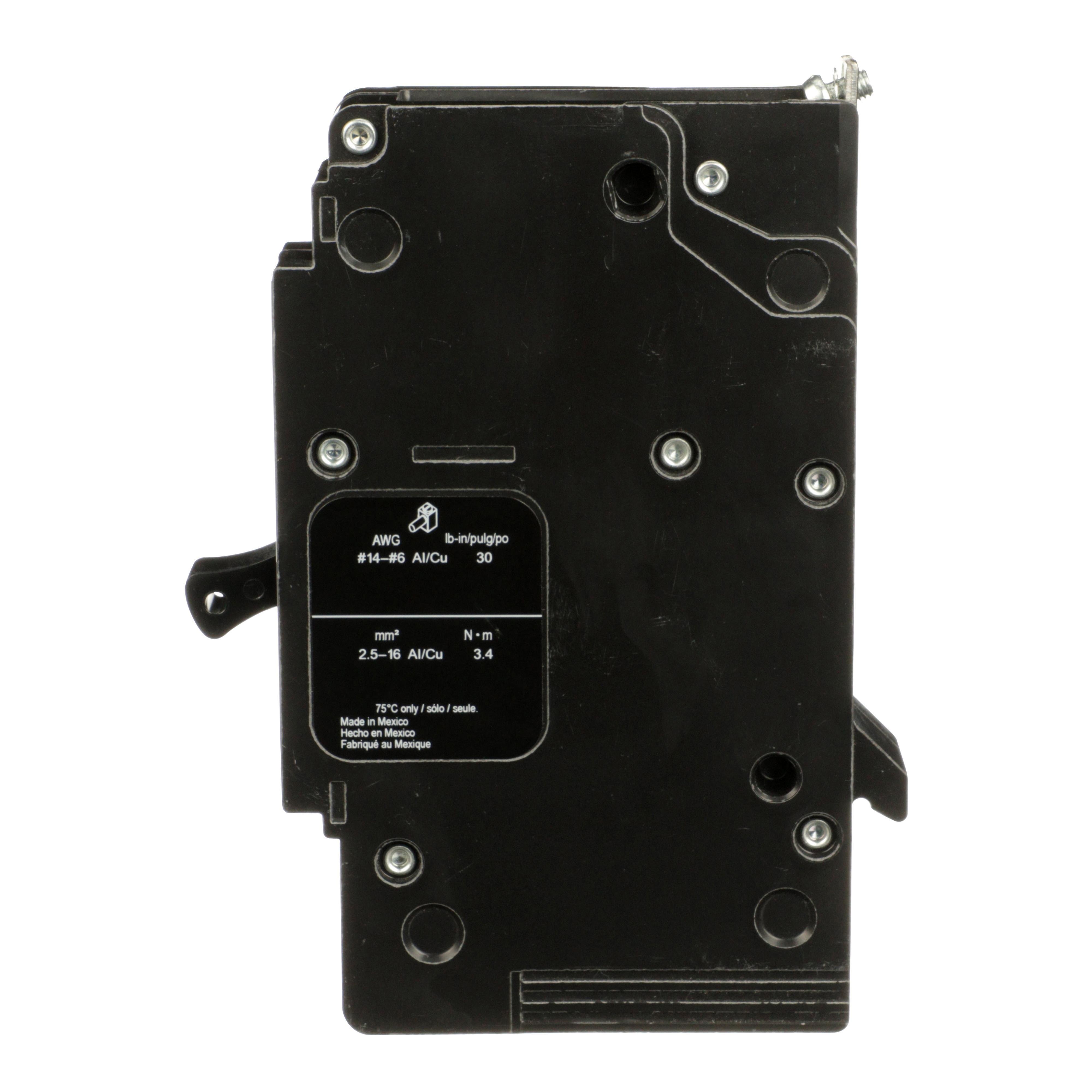 Picture of EDB14025 - Mini circuit breaker, E-Frame, 25A, 1 pole, 277VAC, 25kA max, bolt on [TAA]