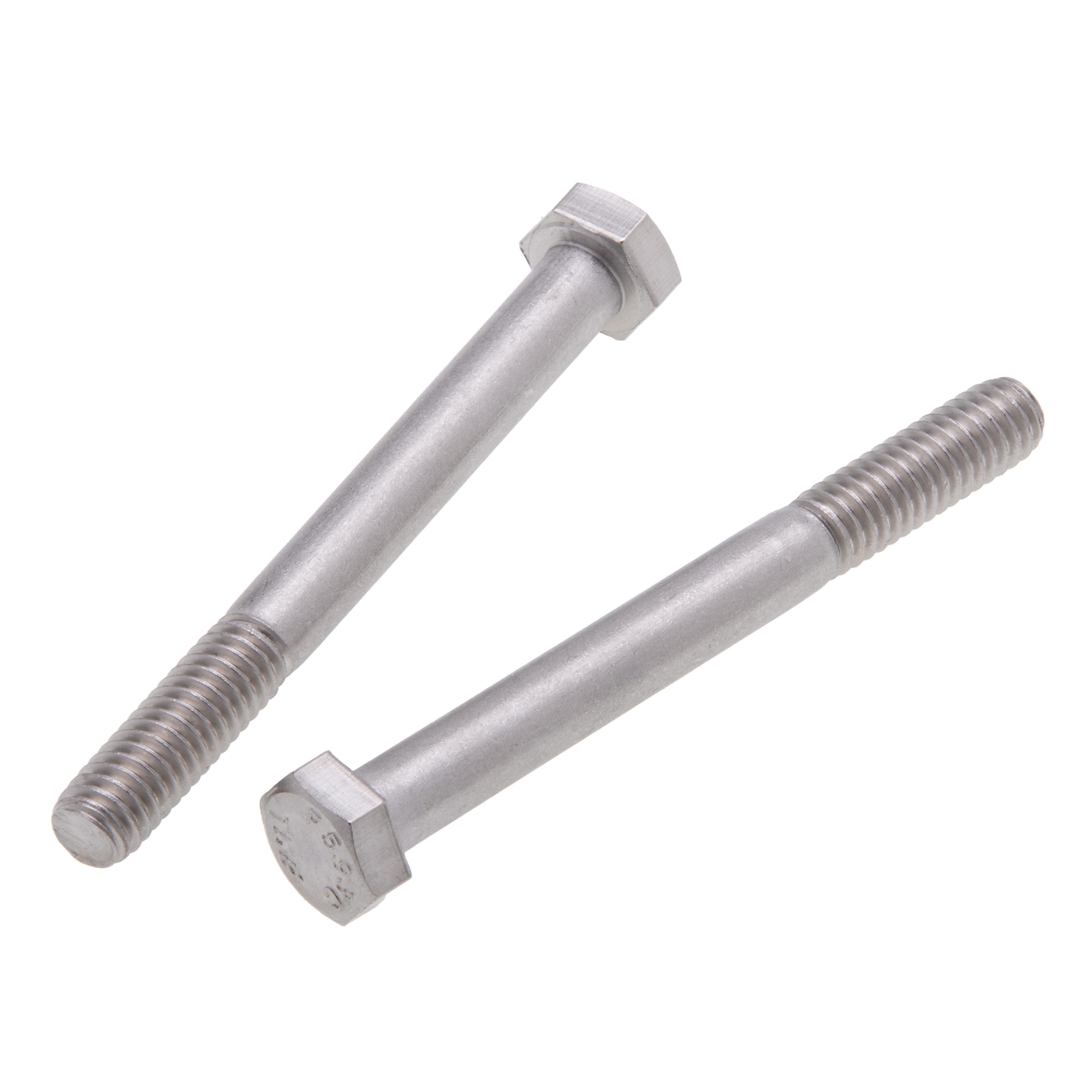 JSBH59 - Bolt, 3/8-16 in. size, 1-1/4 in. length, Hex head, 18-8, Stainless Steel, 100 per pack