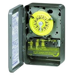 T101 - 24-Hour Mechanical Time Switch, 120 VAC, 60Hz, SPST, Indoor Metal Enclosure, 1 Hour Interval