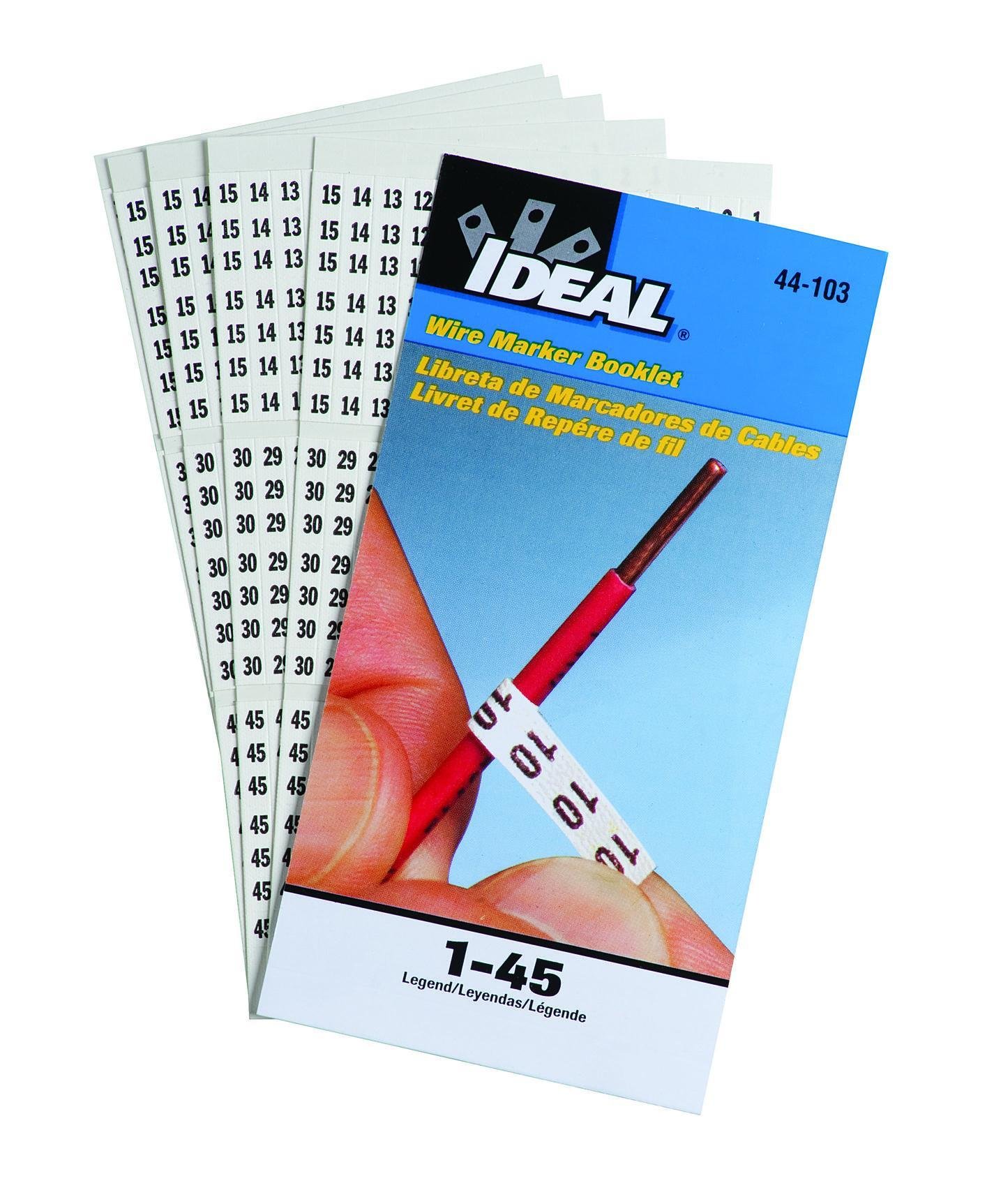 44-103 - Wire Marker Booklet, Asst 1-48, 10 Each