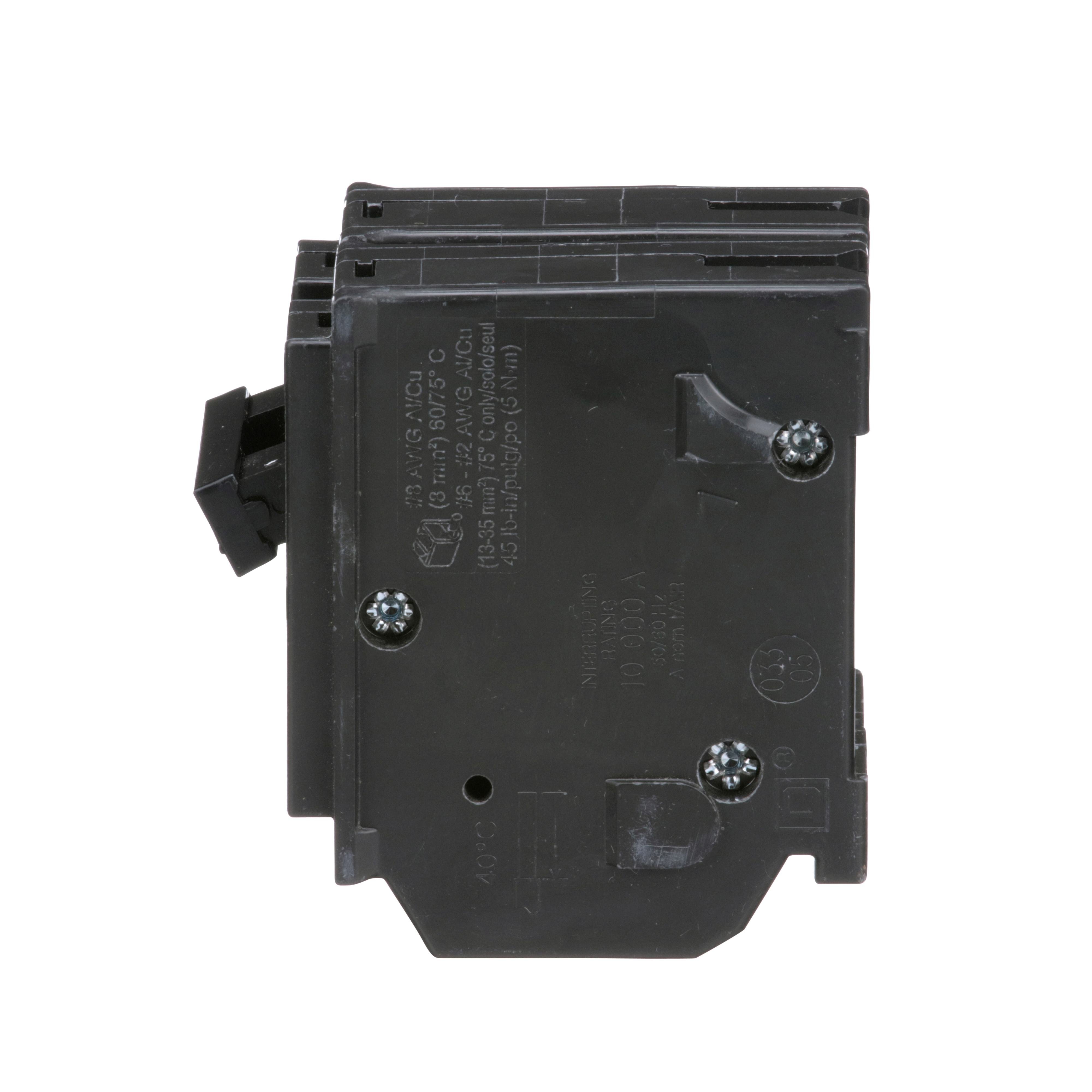 Picture of HOM270 - Mini circuit breaker, Homeline, 70A, 2 pole, 120/240VAC, 10kA AIR, standard type, plug in, UL