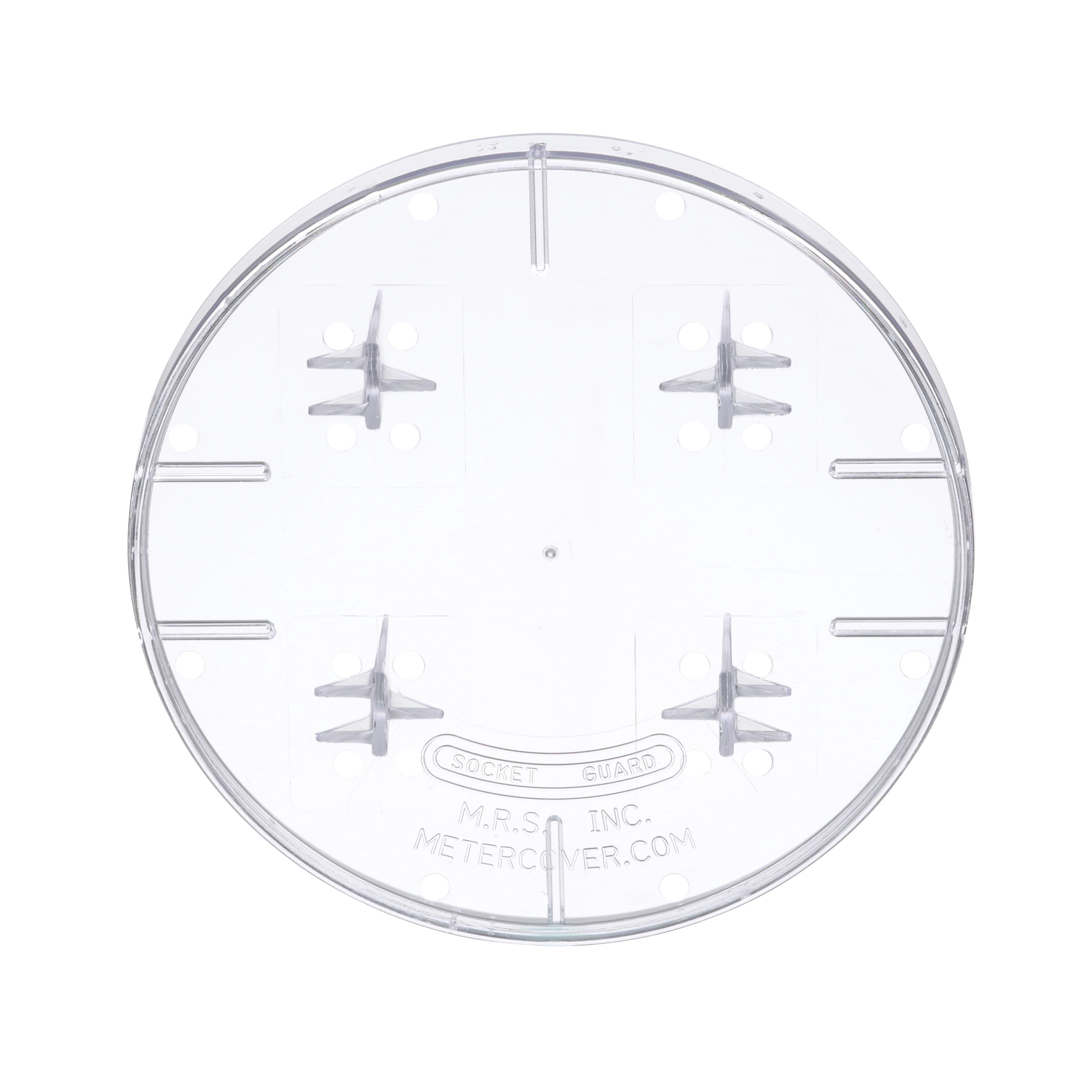 29007 - Meter accessory, EZ Meter-Pak, closing plate, for ring or ringless meter covers, Lexan