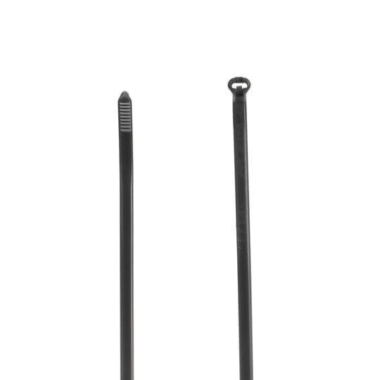 Picture of TY28MX - High Performance Cable Tie, Weather and Ultraviolet Resistant for Indoor and Outdoor Applications, Black Color Nylon 6.6, Length of 361mm (14.2 Inches) for Bundle Diameter up to 102mm (4 Inches), Width of 4.67mm (0.184 Inch), Tensile Strength Rat