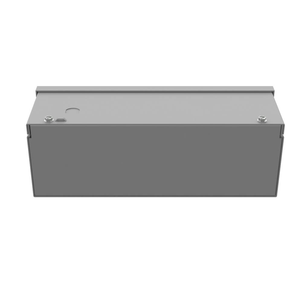 Picture of 4412-GSC3R-NK - 4X12x4 Screw Cover Wireway Type 3R UL Listed Steel No Knockouts ANSI 61 Gray Quad D Knockout For Lock