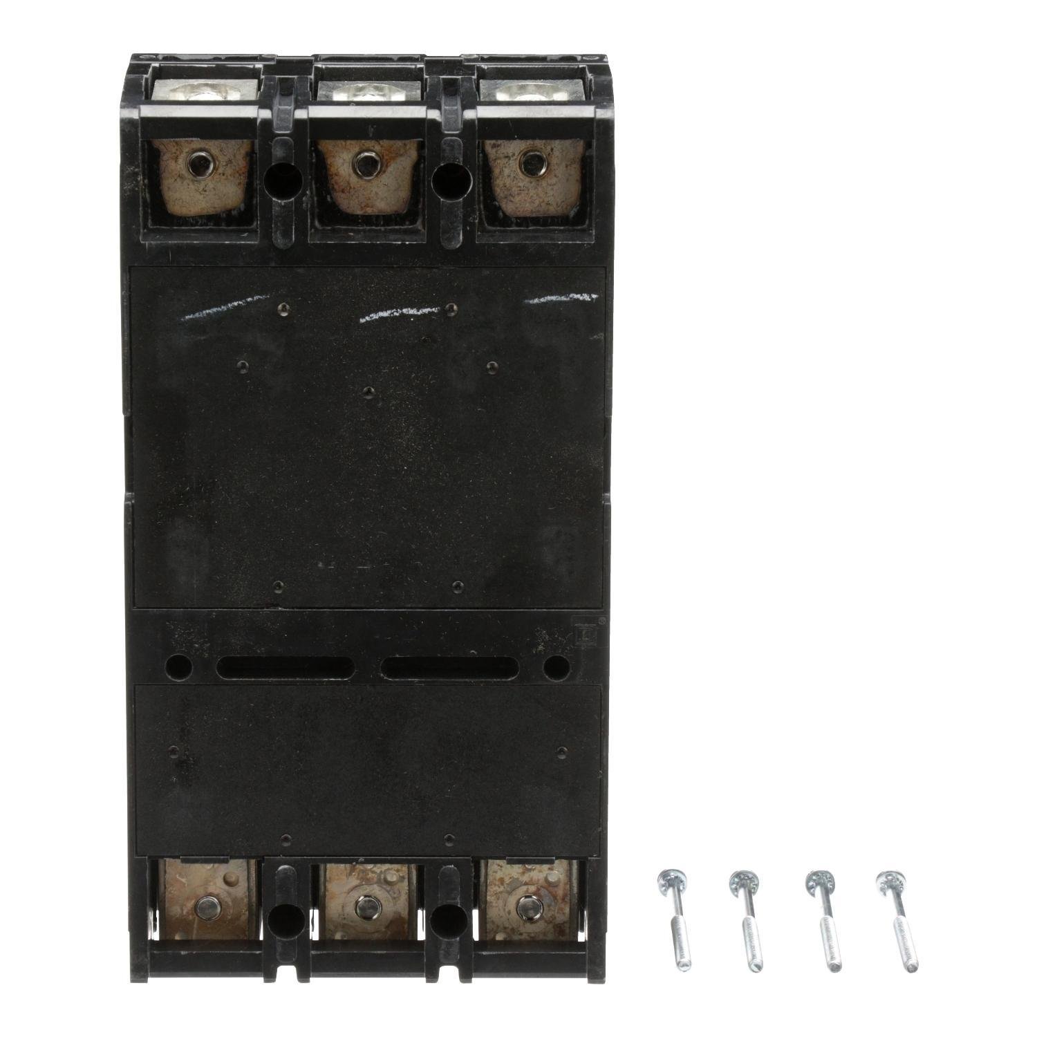 Picture of LAL36350MB - Circuit breaker, LA, 350A, 3 pole, 600VAC, 22kA, 250VDC, 10kA, lugs, thermal magnetic, short handle