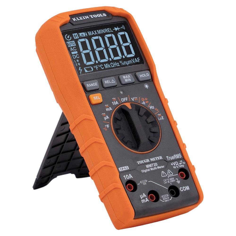 MM720 - Digital Multimeter, TRMS Auto-Ranging, 1000V, Temp, Low Impedance