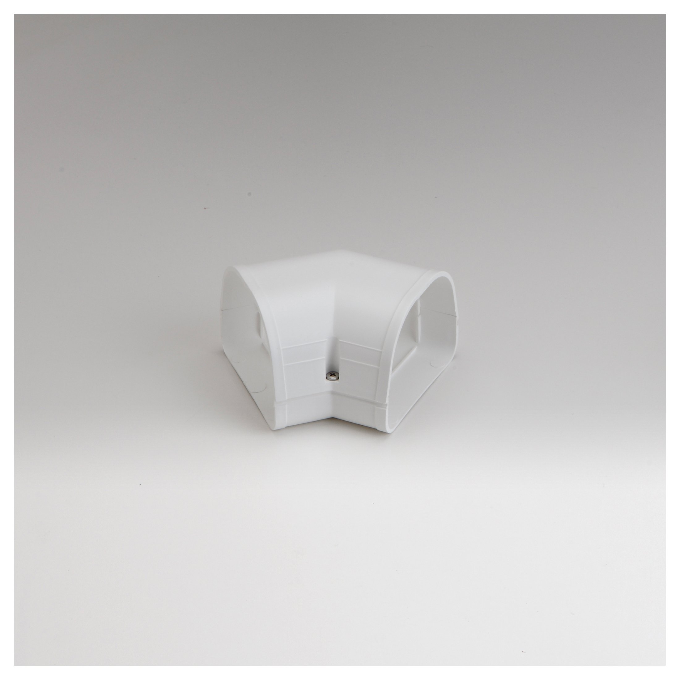 84012 - Fortress Lineset Covers 3.5" 45° Flat Ell, White 92