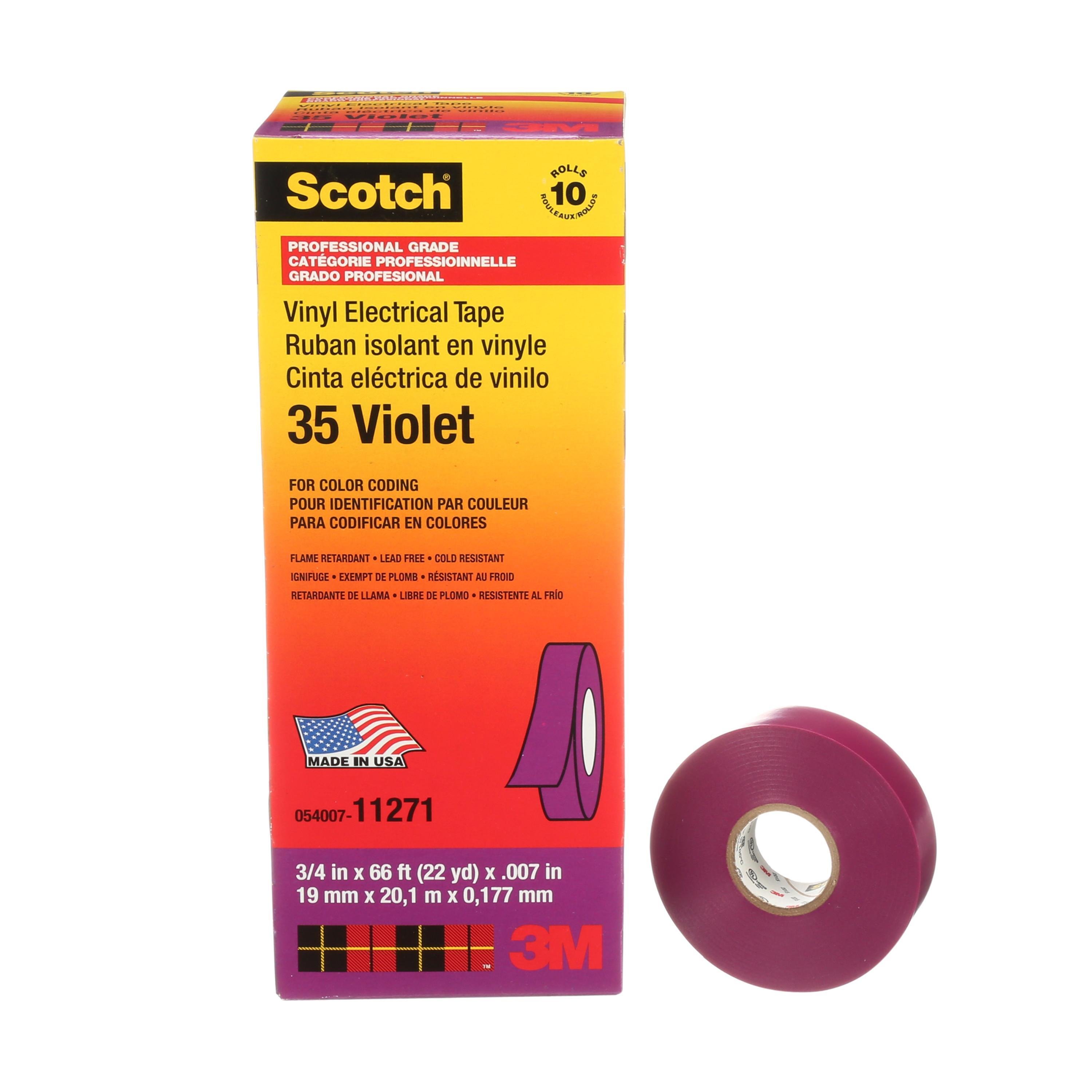 35-VIOLET-3/4X66FT - 3M 35-Violet-3/4 Vinyl Color Coding Tape 3/4" x 66'