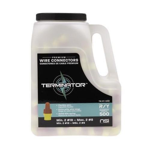 Picture of TM-RY-500J - Premium Wire Connectors in Red & Yellow rated for 18-8 AWG | 500 Pack