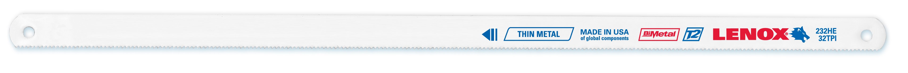 20146-V232HE - LENOX 32 TPI T2 Technology 12" Hacksaw Blade (2 Pack)