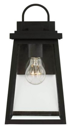 8648401-12 - 1-Light Founders Outdoor Wall Lamp (Black) 8648401-12
