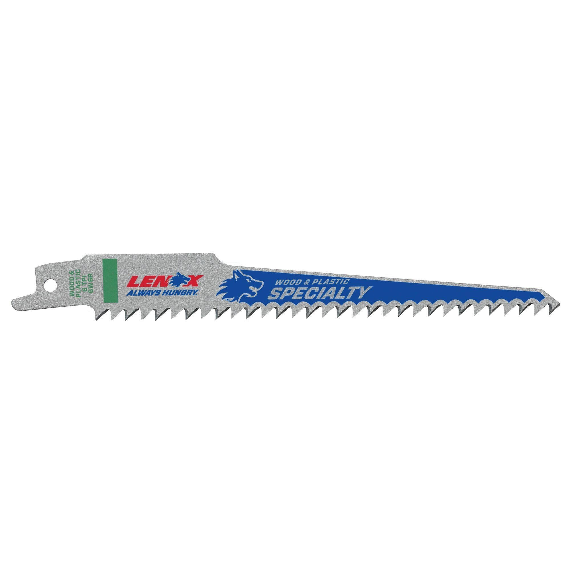 121016W6R - 121016-W6R 6"X3/4"X050"X 6" Bi-Metal Reciprocating Saw Blades