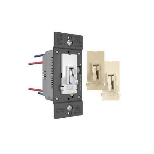 Picture of TSD4FBL3PTC - TradeMaster® 0-10V Fluorescent/LED Single Pole/3-Way Toggle Slide Dimmer, Preset, Tri-Color