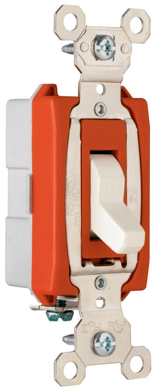 PS20AC1-W - Industrial Extra Heavy Duty Specification Grade Switch, White