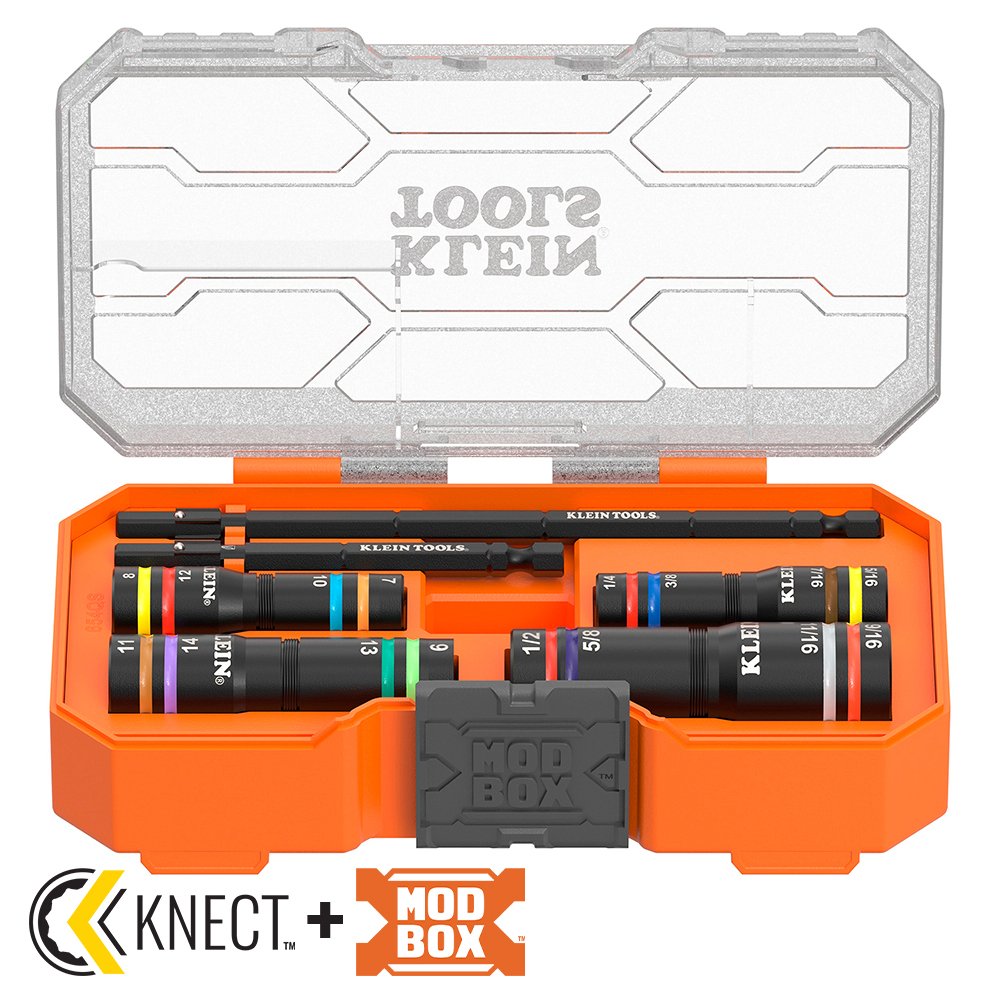 654QS - KNECT™ Quad-16 Heavy-Duty Impact Flip Sockets, SAE and Metric, 6-Piece