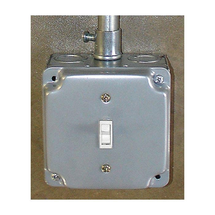 Picture of G1935 - G1935 - Square 1/2" Raised Toggle Switch Industrial Surface Cover, 4", 50 Pak