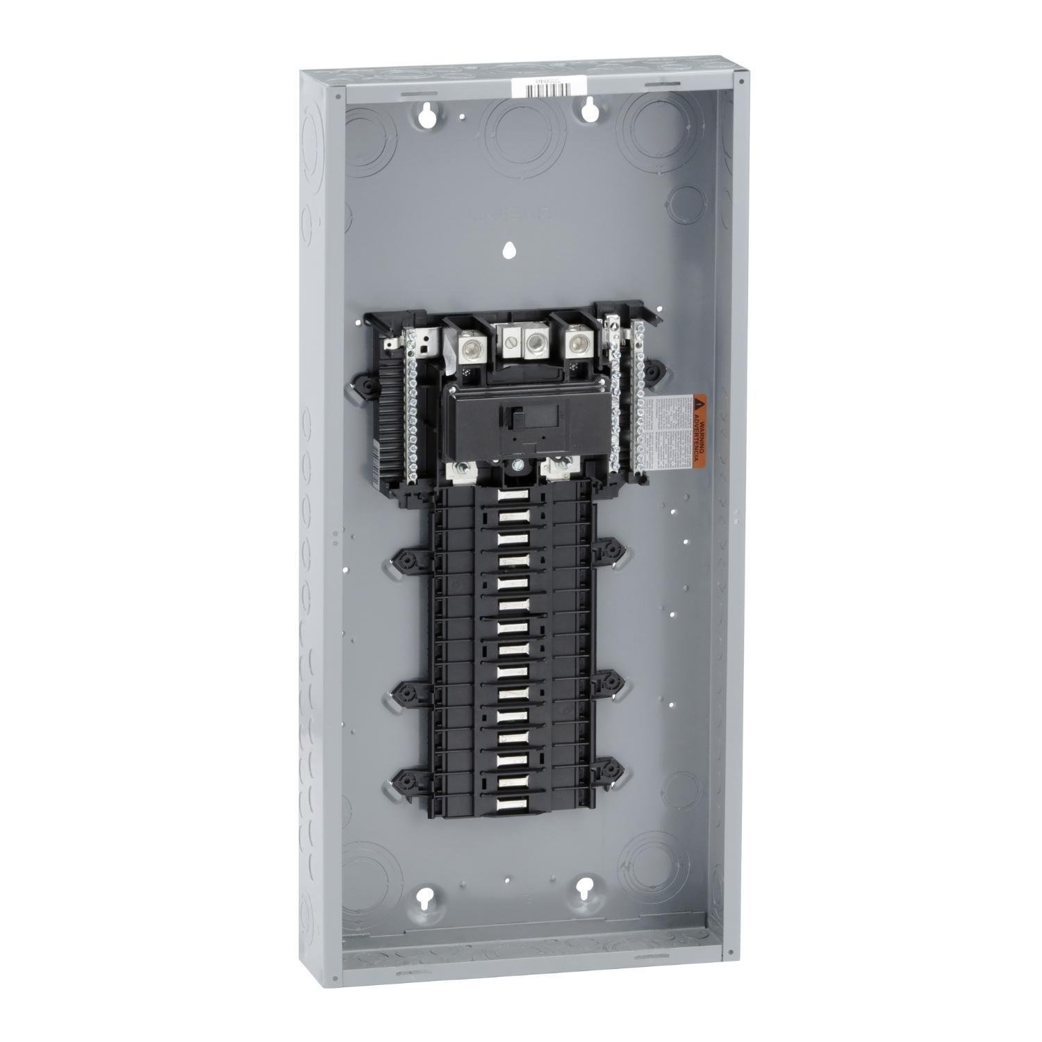 Picture of QO130M200P - Load center, QO, 1 phase, 30 spaces, 30 circuits, 200A convertible main breaker, PoN, NEMA1