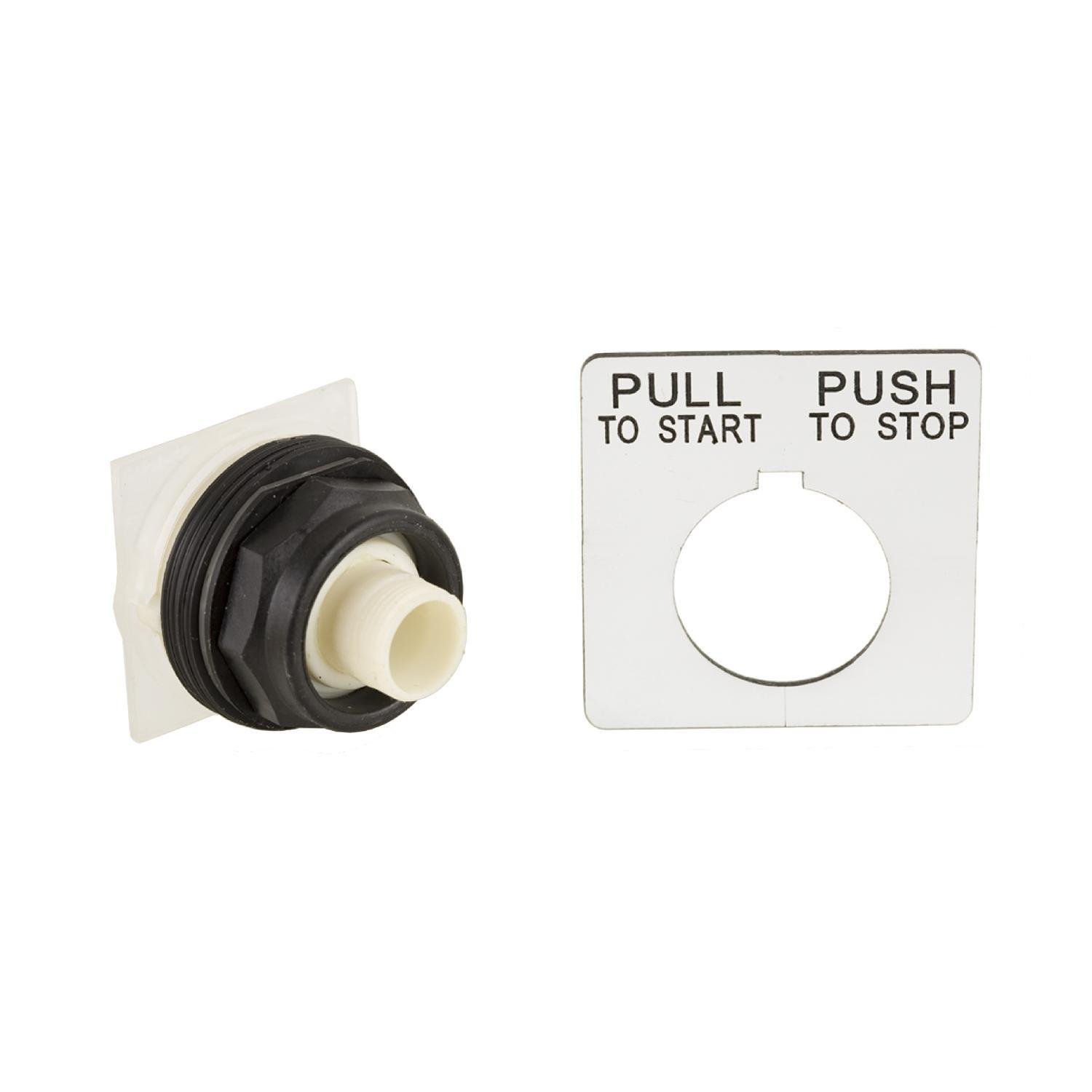 9001SKR9 - Push button head, Harmony 9001SK, plastic, without mushroom, 30mm, 2 positions, push-pull