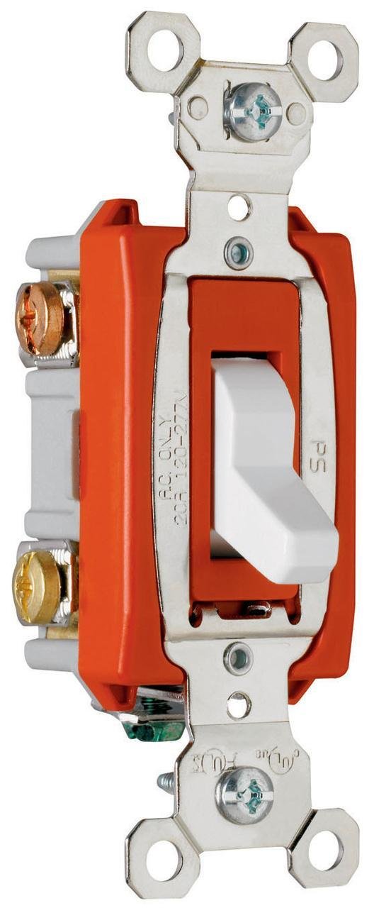 PS20AC3-W - Industrial Extra Heavy Duty Specification Grade Switch, White