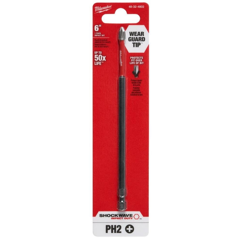 Picture of 48-32-4802 - SHOCKWAVE™ 6 in. Phillips #2 Impact Power Bit