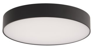FM-240505-9CS-BK - Edgeless Round LED 5 inch Black Flush Mount Ceiling Light