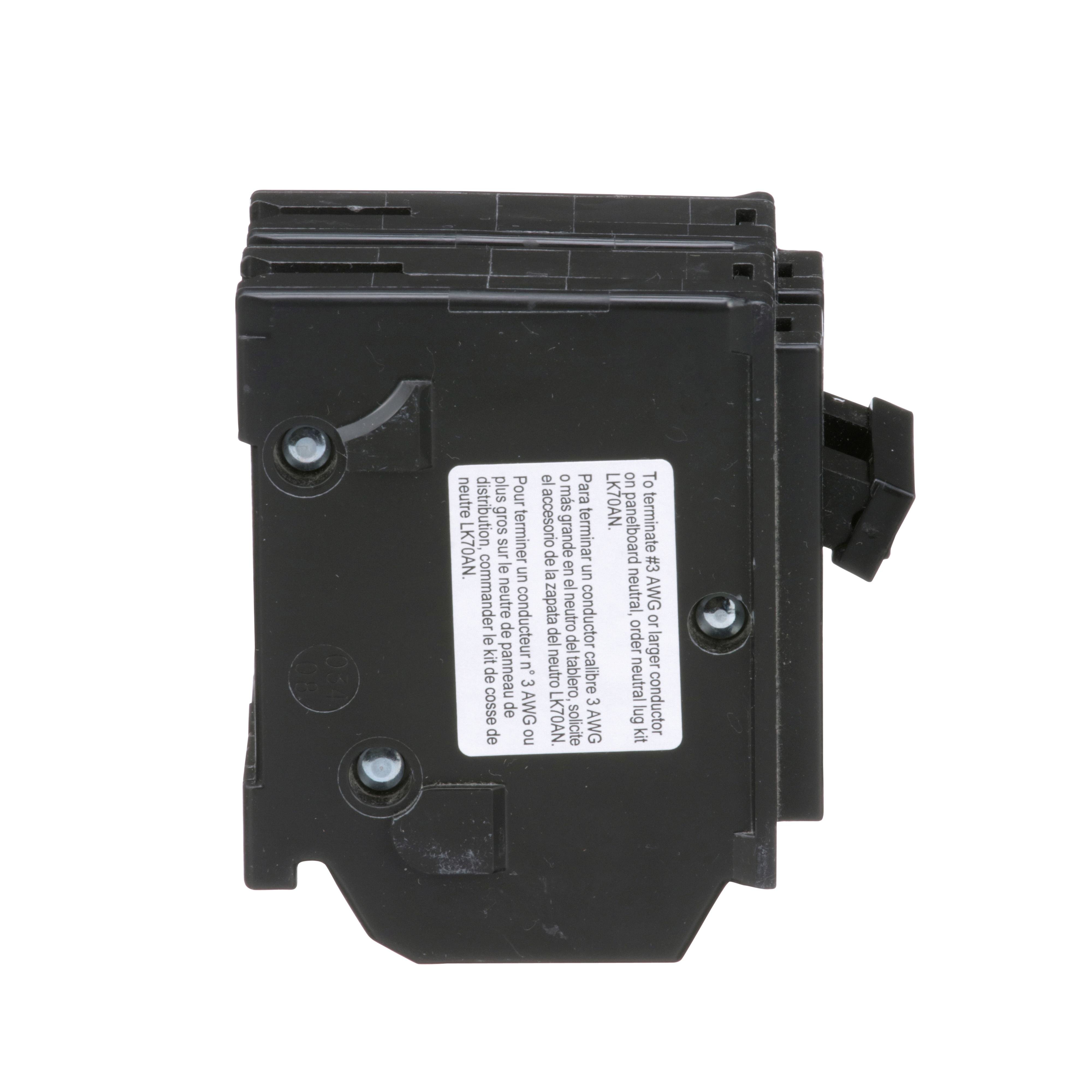 Picture of HOM270 - Mini circuit breaker, Homeline, 70A, 2 pole, 120/240VAC, 10kA AIR, standard type, plug in, UL