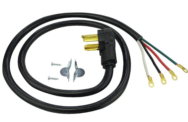 09156ME - 10/4 SRDT 30-Amp Dryer Power Supply Cord 6-Feet, Black