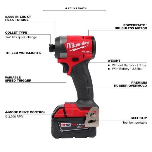 Picture of 2953-22 - M18 FUEL™ 1/4" Hex Impact Driver Kit