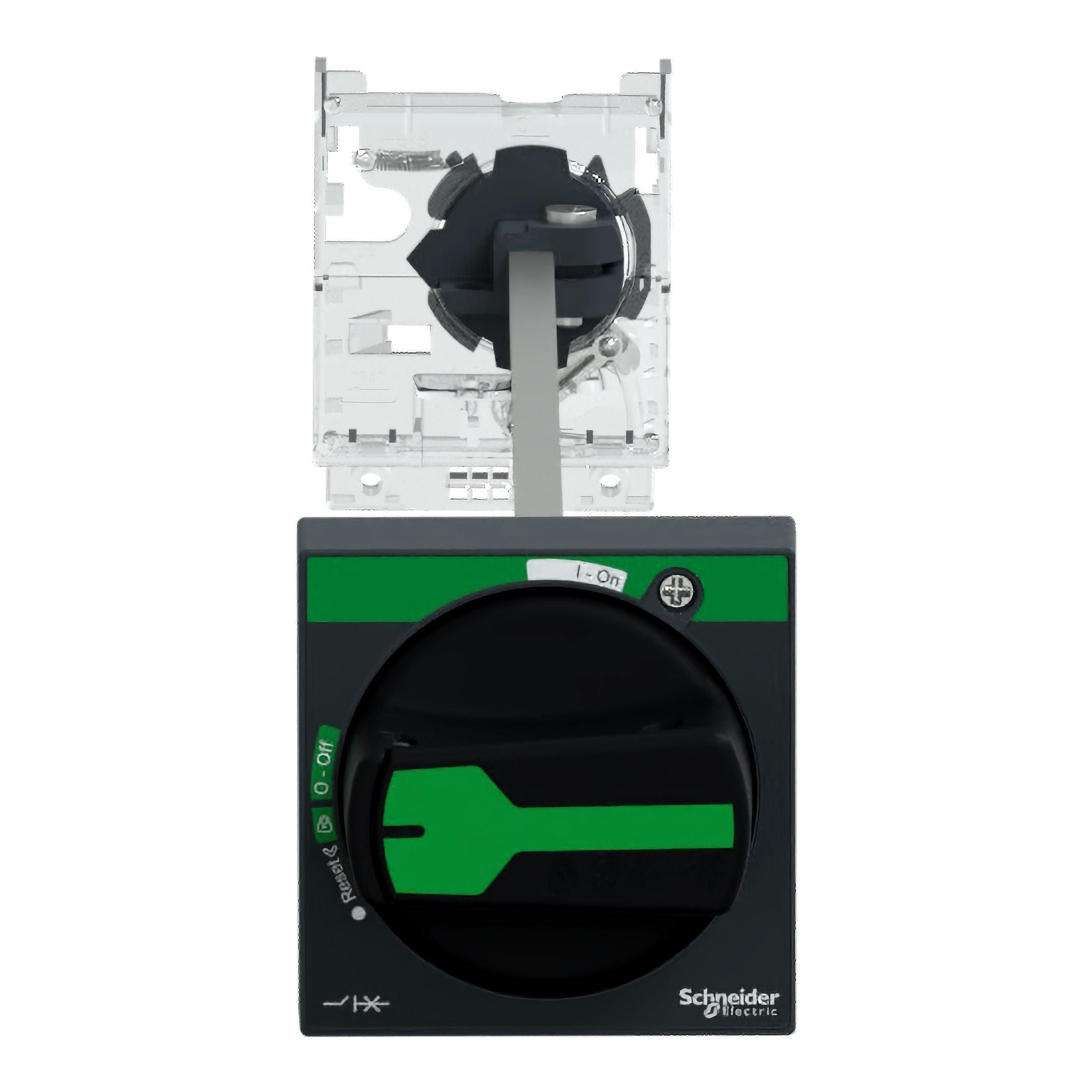GV2APN03 - Extended rotary handle kit, TeSys Deca, IP65, black handle, without trip indication, for GV2L-GV2P