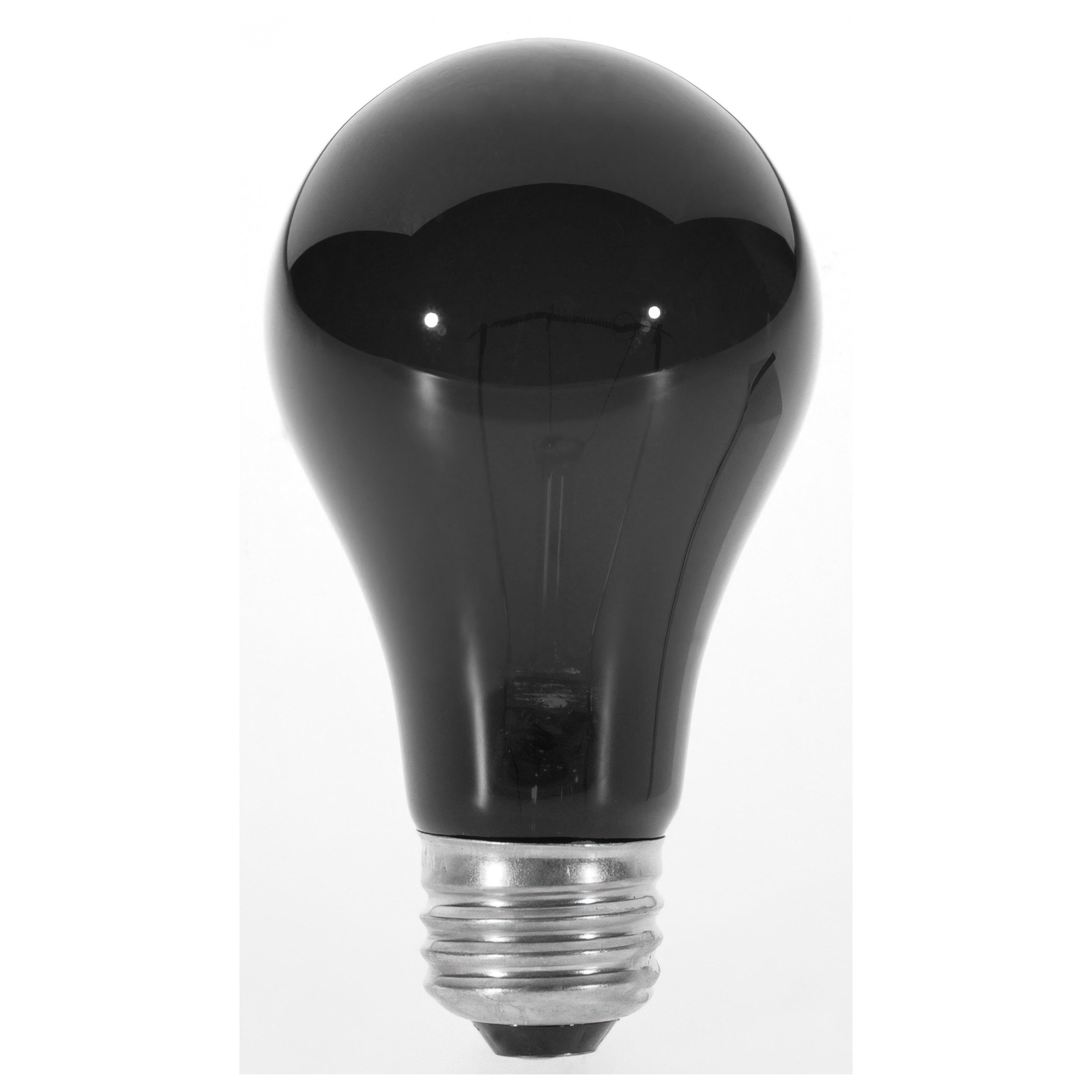 S3920 - 75 Watt A19 Incandescent - Black - 480 Average rated hours - Medium base - 120 Volt