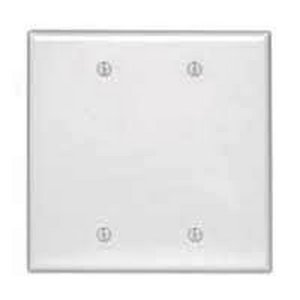 86152 - 2 Gang Blank White Metal Plate